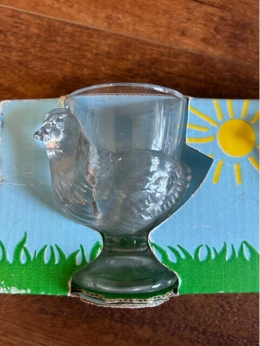Luminarc 3 Coquetiers Poule Glass Egg Cups Set of 3 Chicken Egg Cups